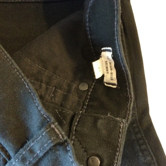 Madewell High-Rise Skinny Black Denim Jeans Size 27 - Picture 4 of 7